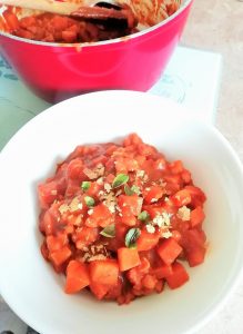Warming, curry pumpkin and bean stew Dinner Grainfree Lunch vegan