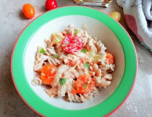 Quick & easy tomato hummus pasta Dinner Lunch vegan